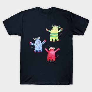 Watercolor Monsters T-Shirt